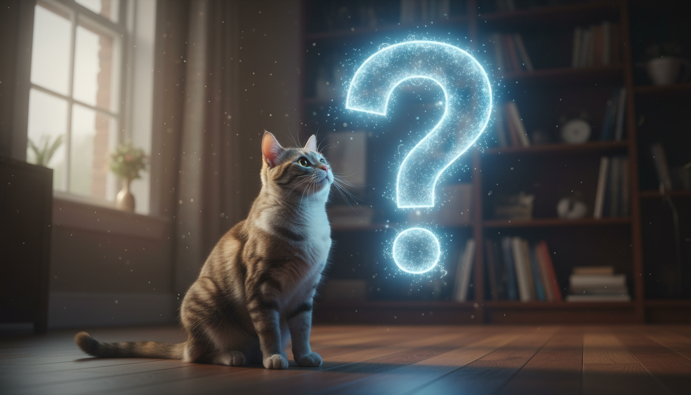 Katze Fragezeichen