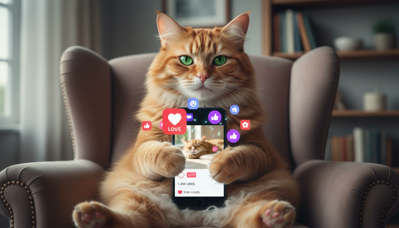 Katze Handy Gesicht